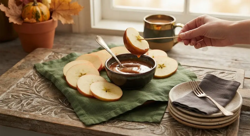 Apple Slices with Cinnamon